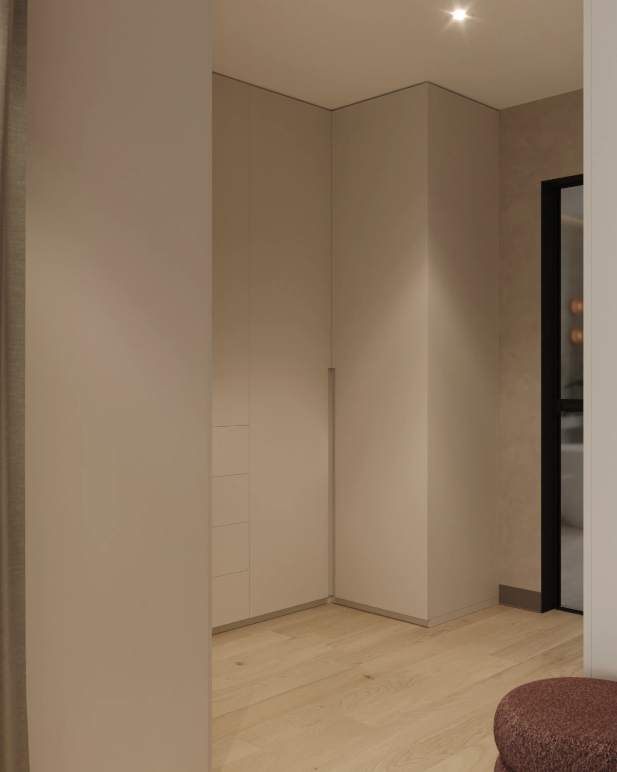Master bedroom + dressing room