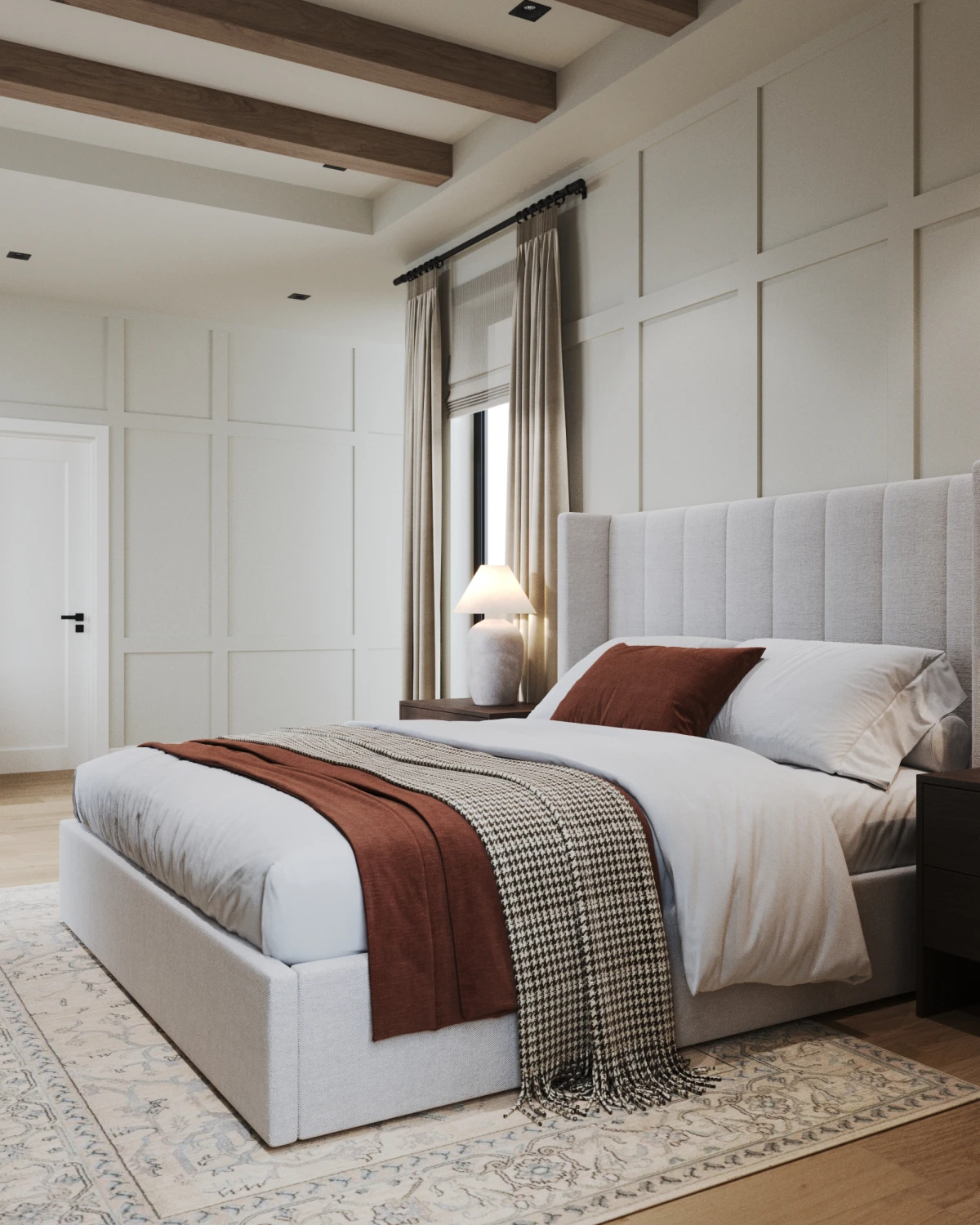Master bedroom + dressing room