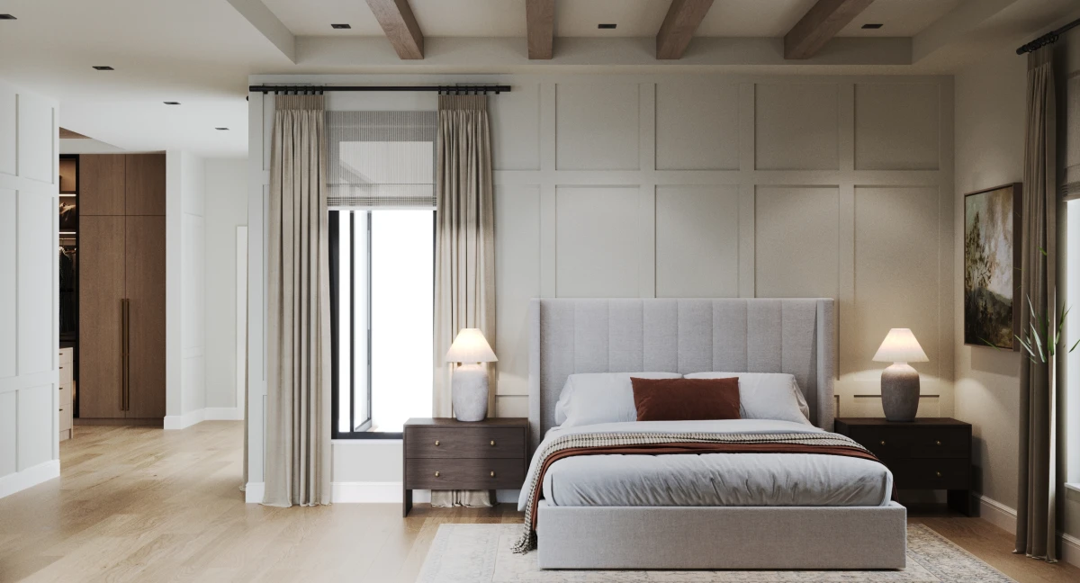 Master bedroom + dressing room